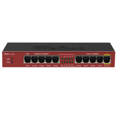 Mikrotik RB2011IL-IN 18W AR9344 маршрутизаторы локальных сетей 5 гигабит
